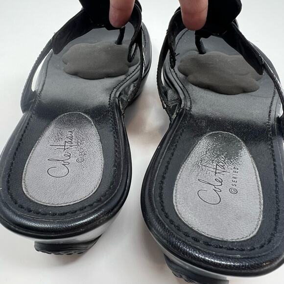 Cole Hann Nike Air Sandals Women's Size 9B Black Leather G Series - Picture 11 of 13